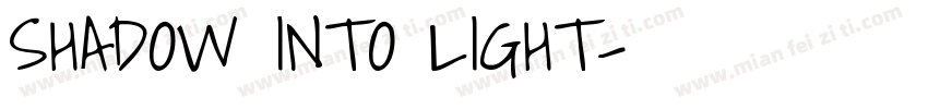 SHADOW INTO LIGHT字体转换